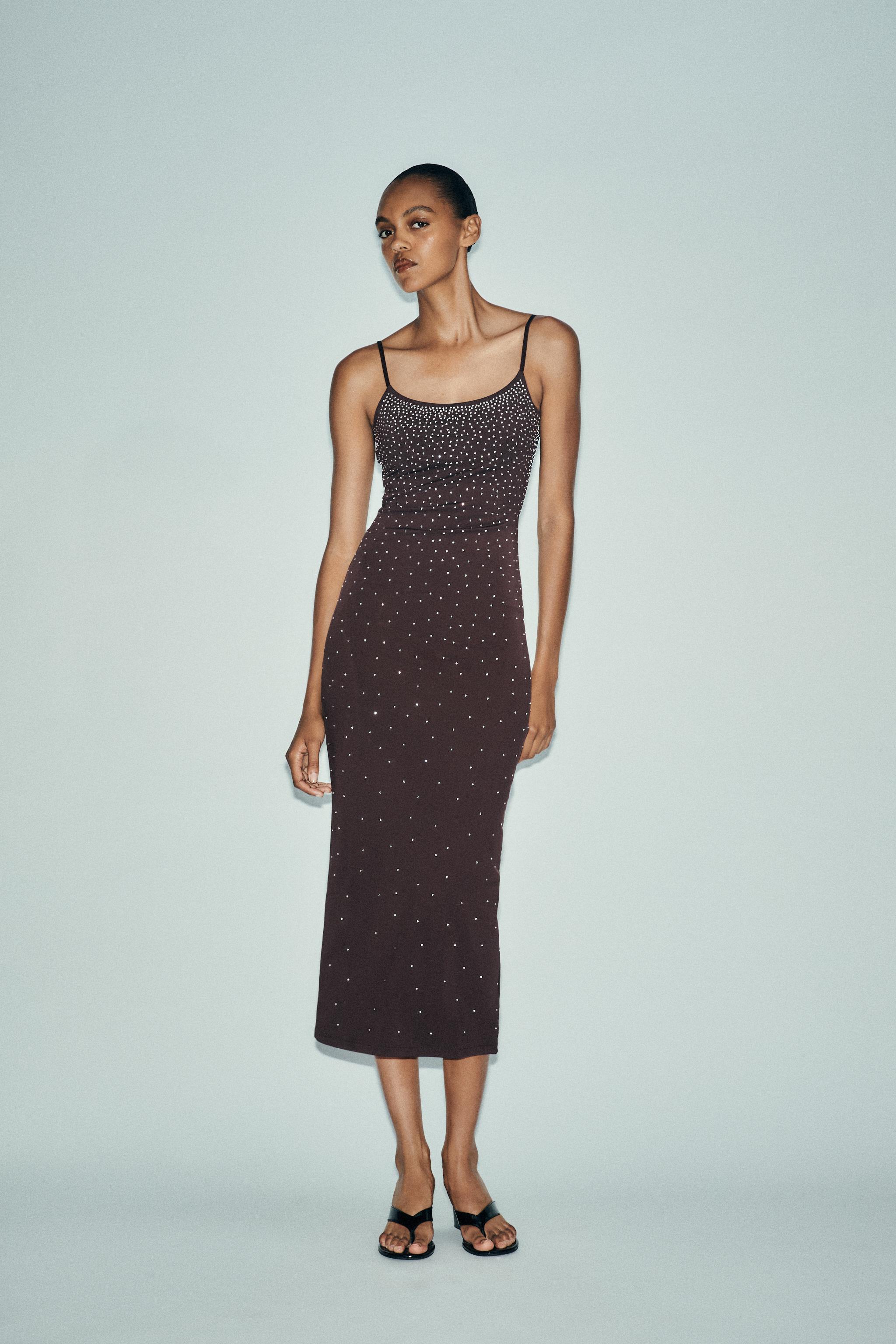 Rhinestone Polyamide Dress