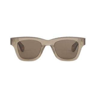 Pair of brown Jacquemus sunglasses