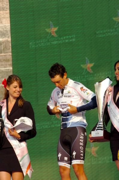 It's official. Richie Porte, young rider classification winner, 2010.