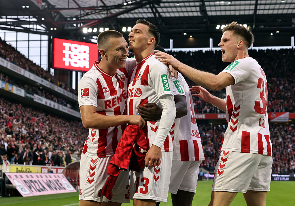 Said El Mala celebrates a goal for Kiln