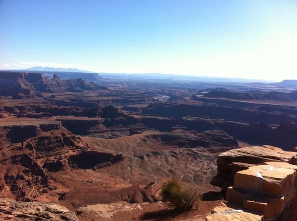 Looking south towards Canyonlands National Park