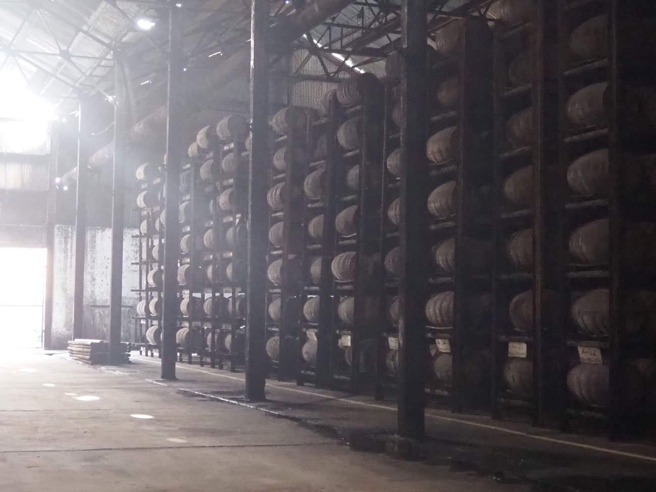 Rum barrels at Ron La Progresiva