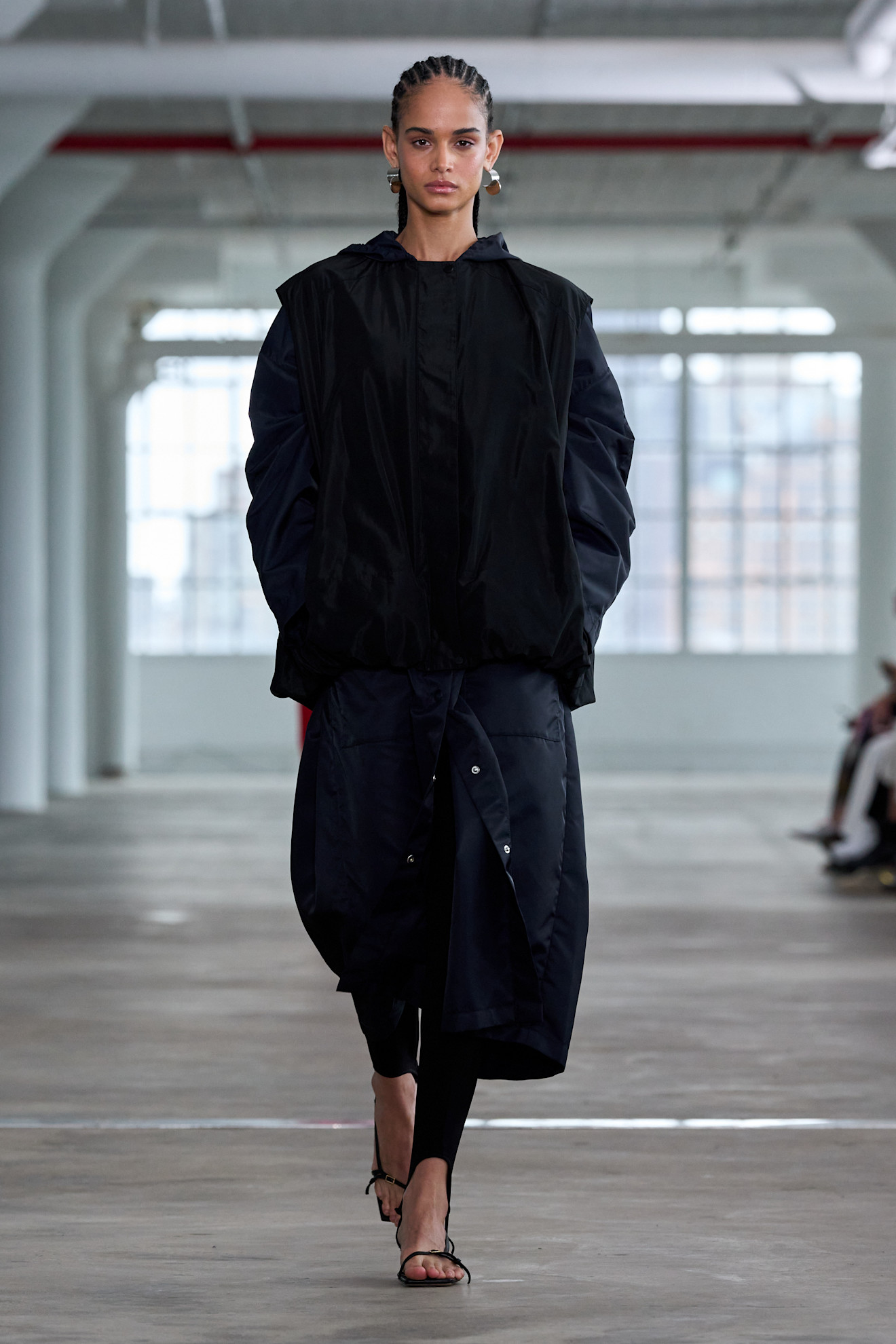 Model on the Tibi spring/summer 2025 runway.