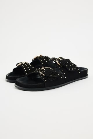 Zara, Studded Leather Sandals