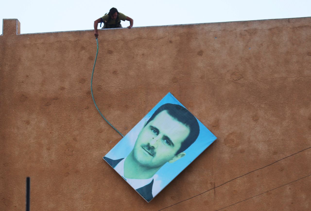 A picture of Syrian President Bashar al-Assad.