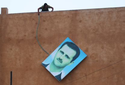 A picture of Syrian President Bashar al-Assad.