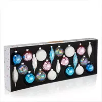 Bloomingdale's Pink Glass Ornaments Set | was $134,now $67 at Bloomingdale's