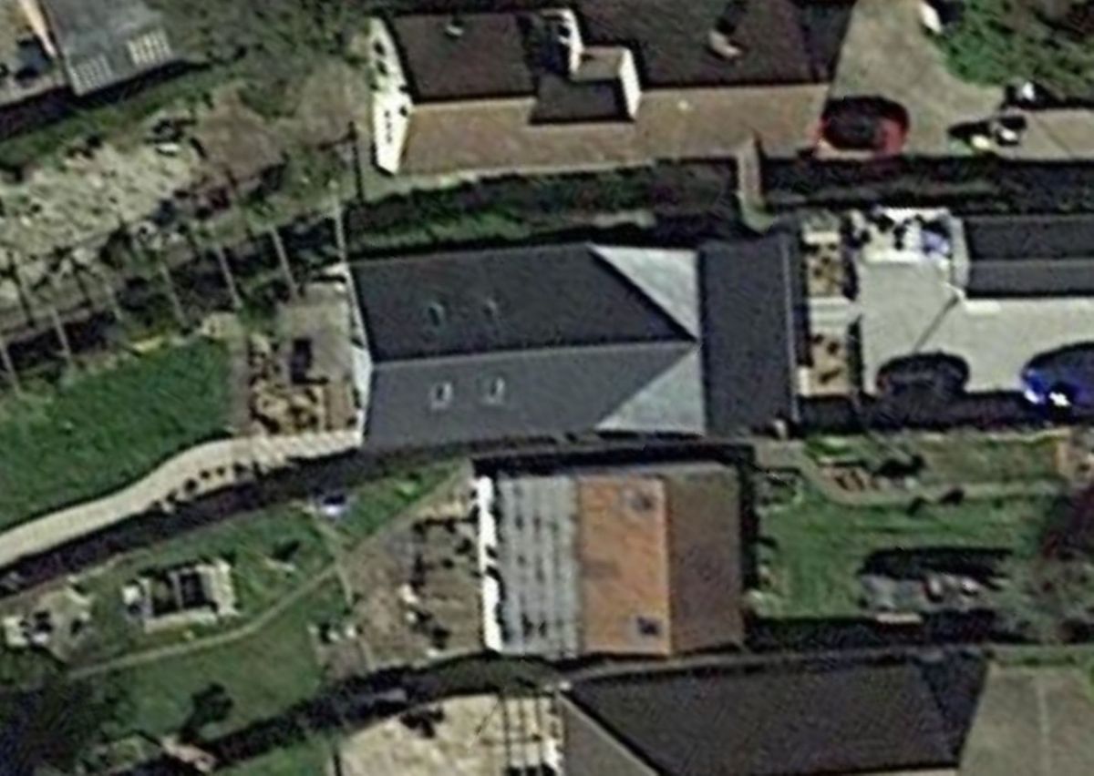 Overhead shot of Ashley Walters&#039;s bungalow