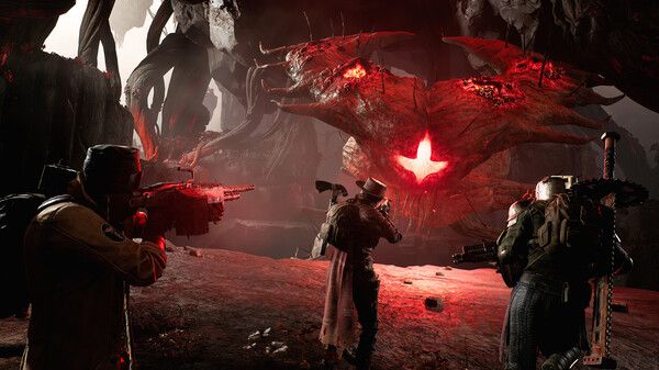 Allies take on a monster in Remnant 2.