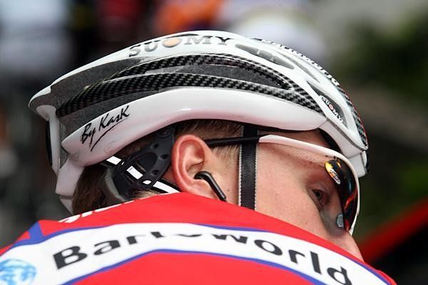 Italy's Enrico Gasparotto (Barloworld) has a look over his shoulder.