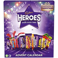 8. Cadbury Heroes Christmas Advent Calendar - View at Amazon