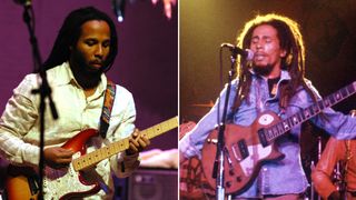 Ziggy Marley and Bob Marley