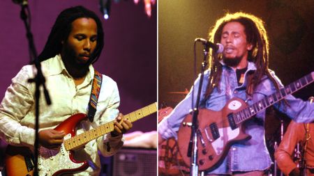 Ziggy Marley and Bob Marley