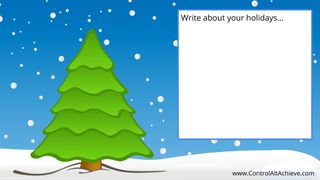 Blank Google Slide Christmas tree