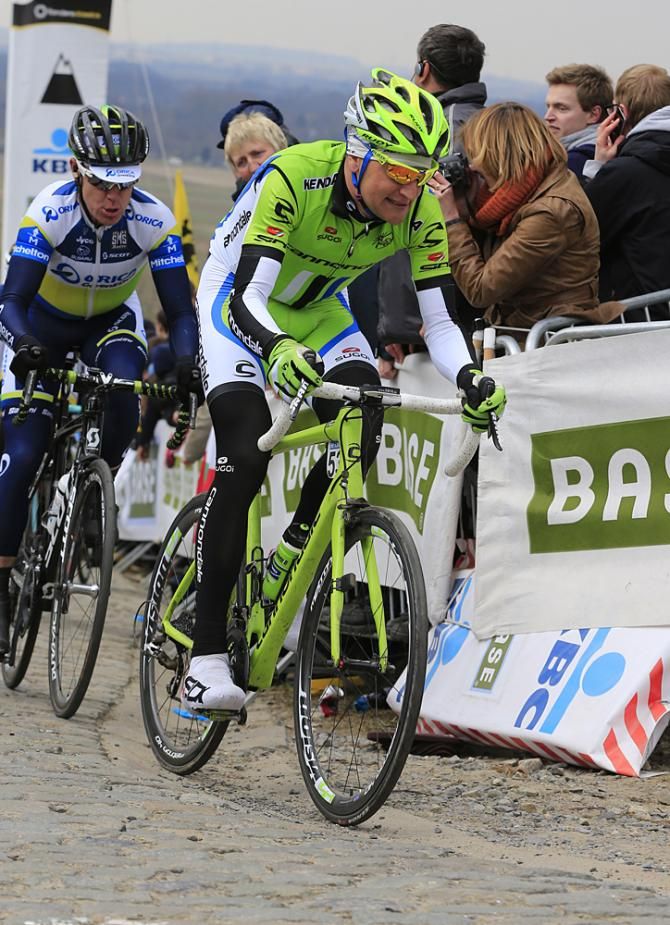 Cannondale's Ted King worked hard for his team captain