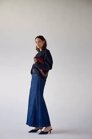 Seventy + Mochi Willow Denim Maxi Skirt