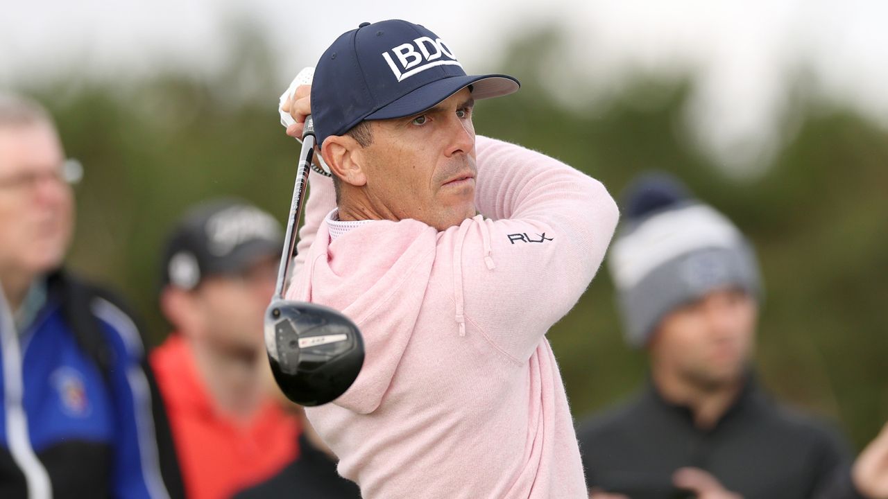 Billy Horschel takes a tee shot at the Alfred Dunhill Links Championship