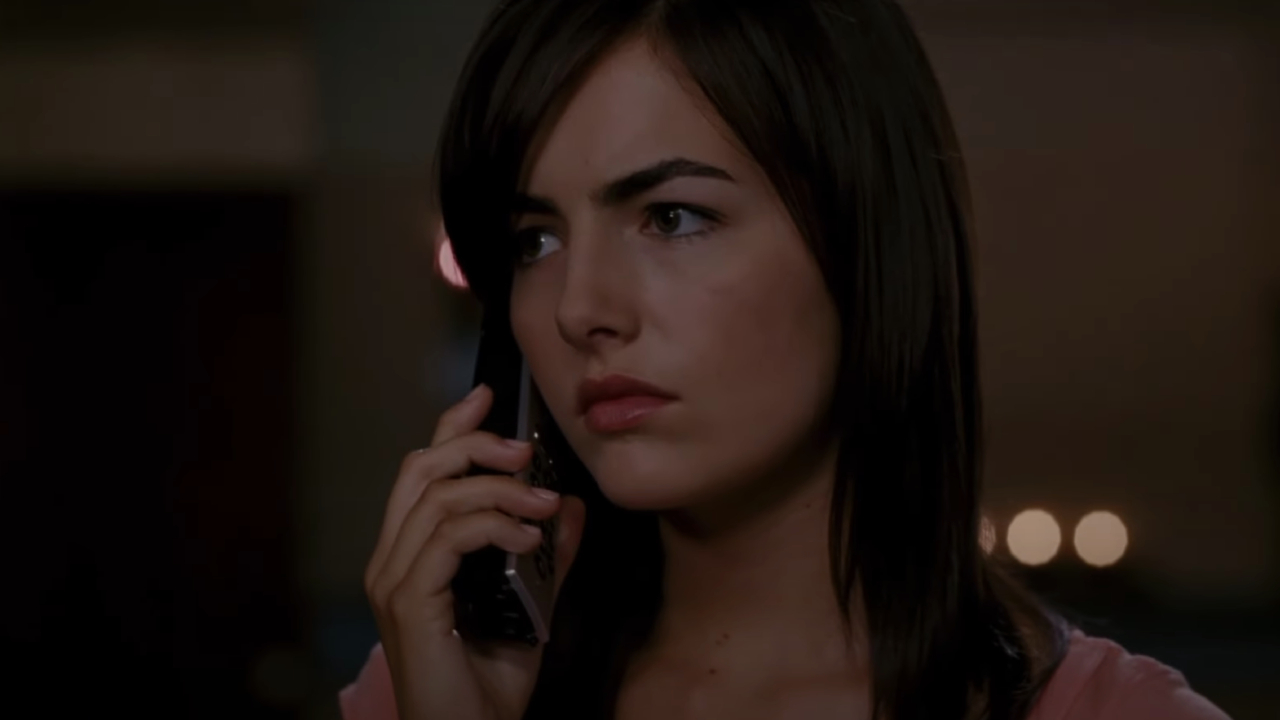 Camilla Belle on the phone in When a Stranger Calls