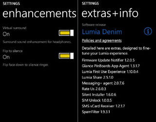 Microsoft Lumia 535 settings