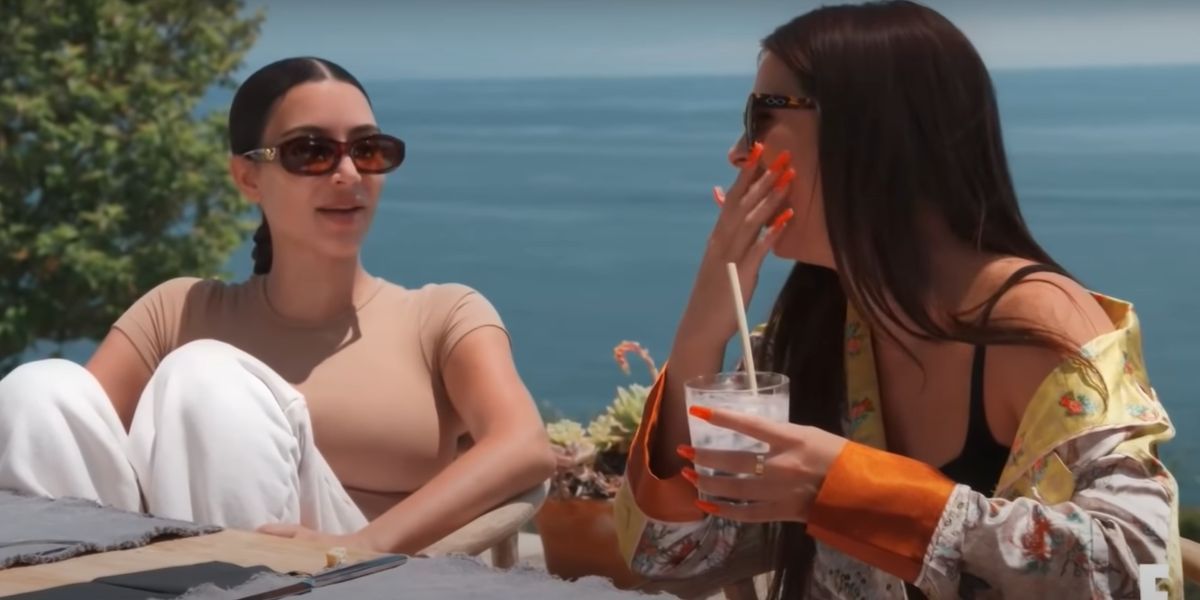Watch Kim Kardashian Awkwardly Grill Addison Rae About 'Hooking Up