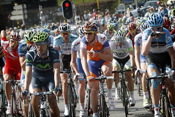 Francisco Ventoso (Movistar) and Lars Boom (Rabobank)