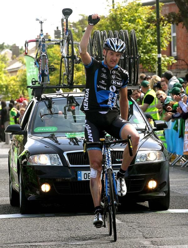Irishman David McCann wins the final stage after a day long effort finished with the rider getting away alone.