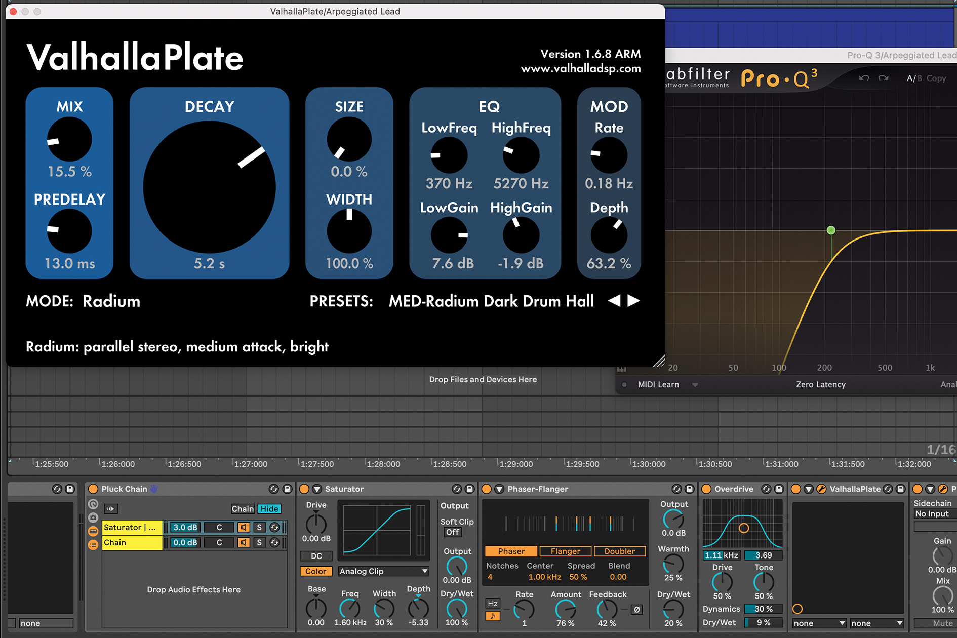 Reverb and EQ plugins