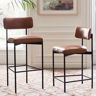 Maison Leather Stool