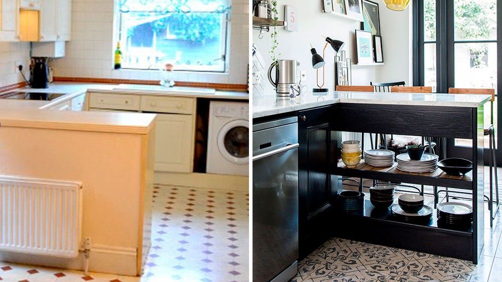 kitchen makeover before after