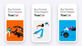 new logo for TrueCar by Pentagram