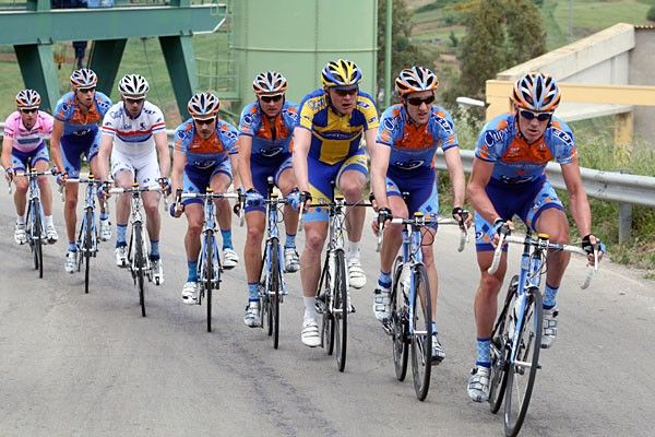 Slipstream was putting the hours to bring the break back and defend the jersey.