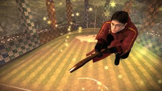 This is from one of EA's disappointing Harry Potter games, so you'll just have to imagine what the new game looks like.