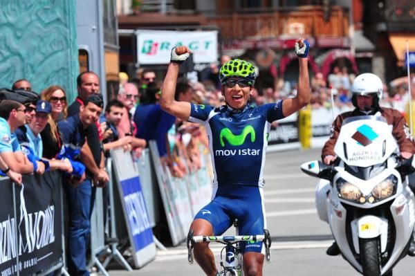 Nairo Quintana (Movistar Team) wins stage 6 of the Dauphine