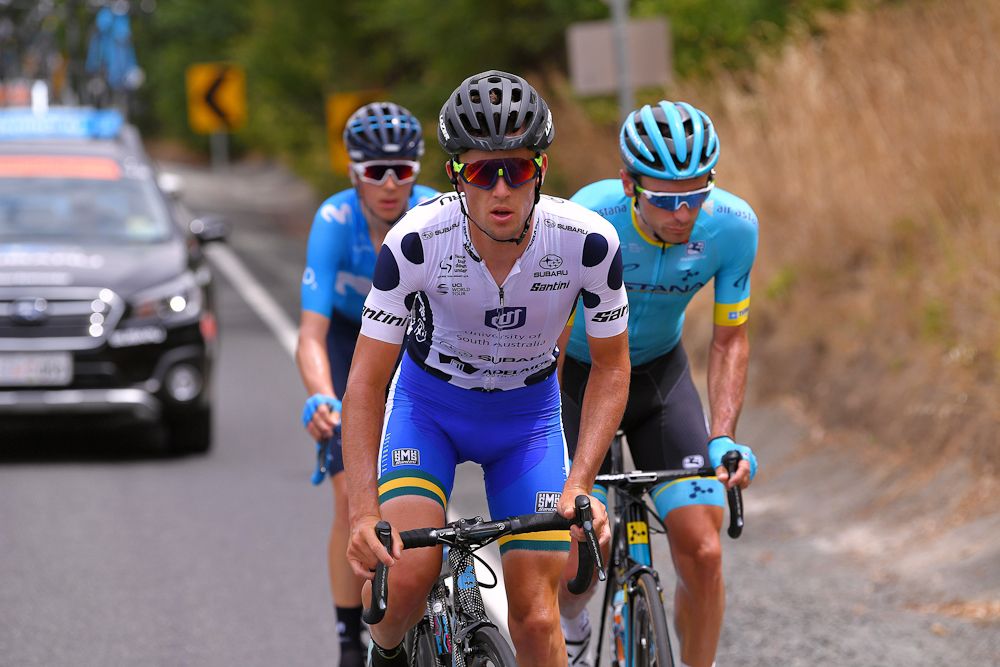 Jason Lea spent another day in the breakaway and added to his KOM lead