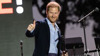 Prince Harry, Duke of Sussex, attends the One805Live Fall Concert on September 20, 2024 in Carpinteria, California.