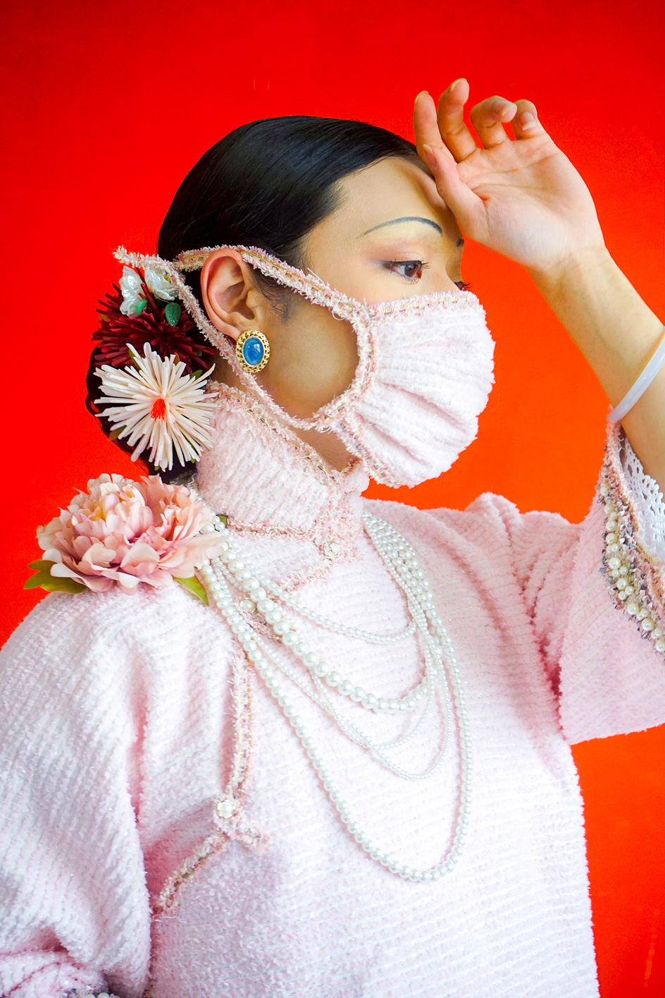 Scotty So, Wearing a mask during the third bubonic plague, no. 3, 2020 inkjet print, National Gallery of Victoria, Melbourne Purchased, Victorian Foundation for Living Australian Artists, 2021 © Scotty So Queer