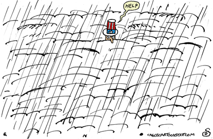 Editorial Cartoon U.S. winter storms