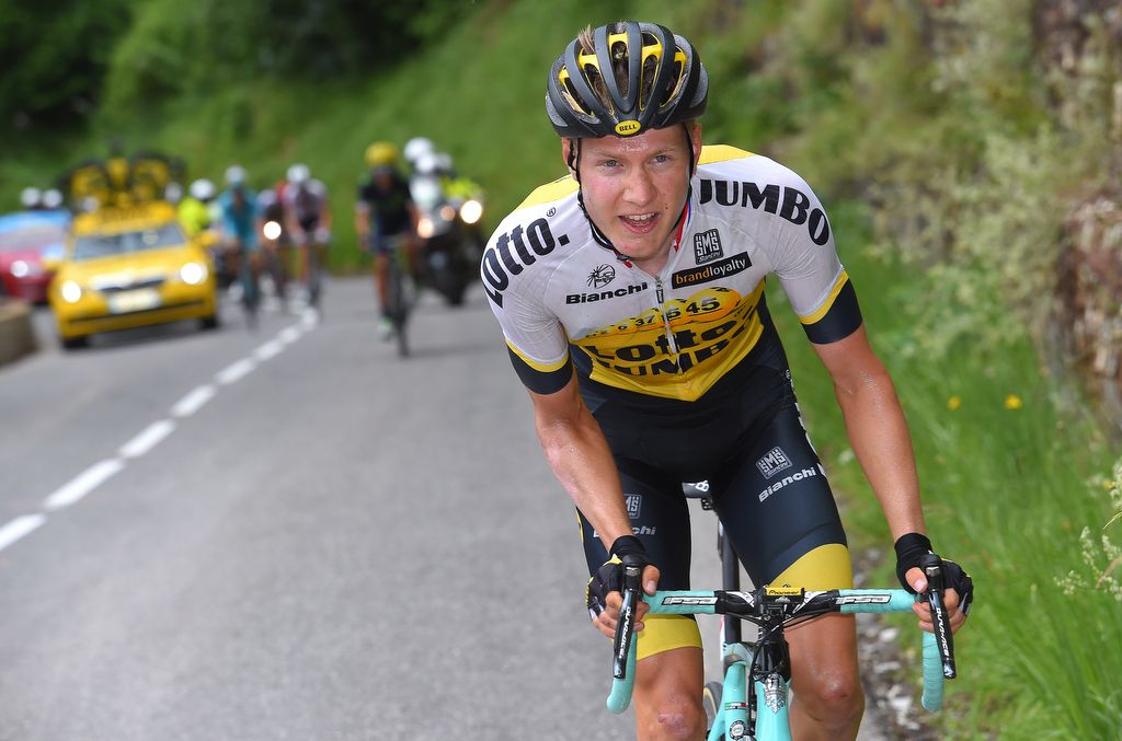 Wilco Kelderman (LottoNl-Jumbo) goes on the attack