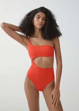 Swimsuit With Asymmetrical Opening - Women