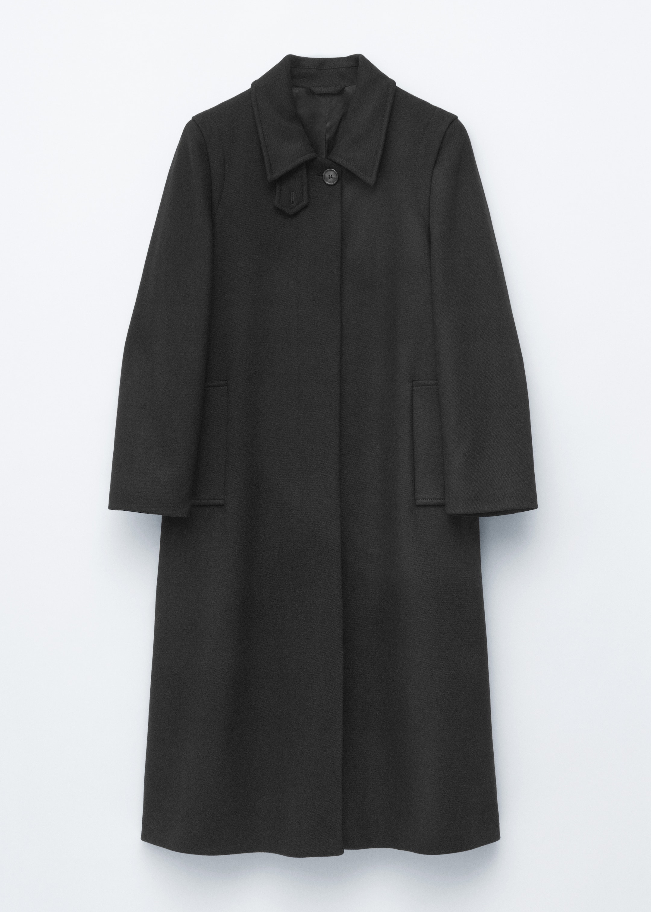 Wool Maxi Coat - Dark Grey