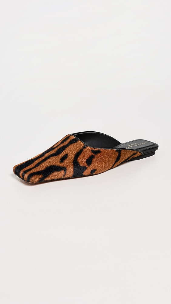Stella Mccartney Ocelot Print Velvet Slippers