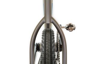 Moots Routt CRD tyre clearance on white background rear