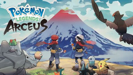 The key art for Pokemon Legends Arceus