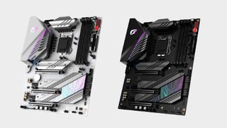 Colorful Z590 motherboard in black and white