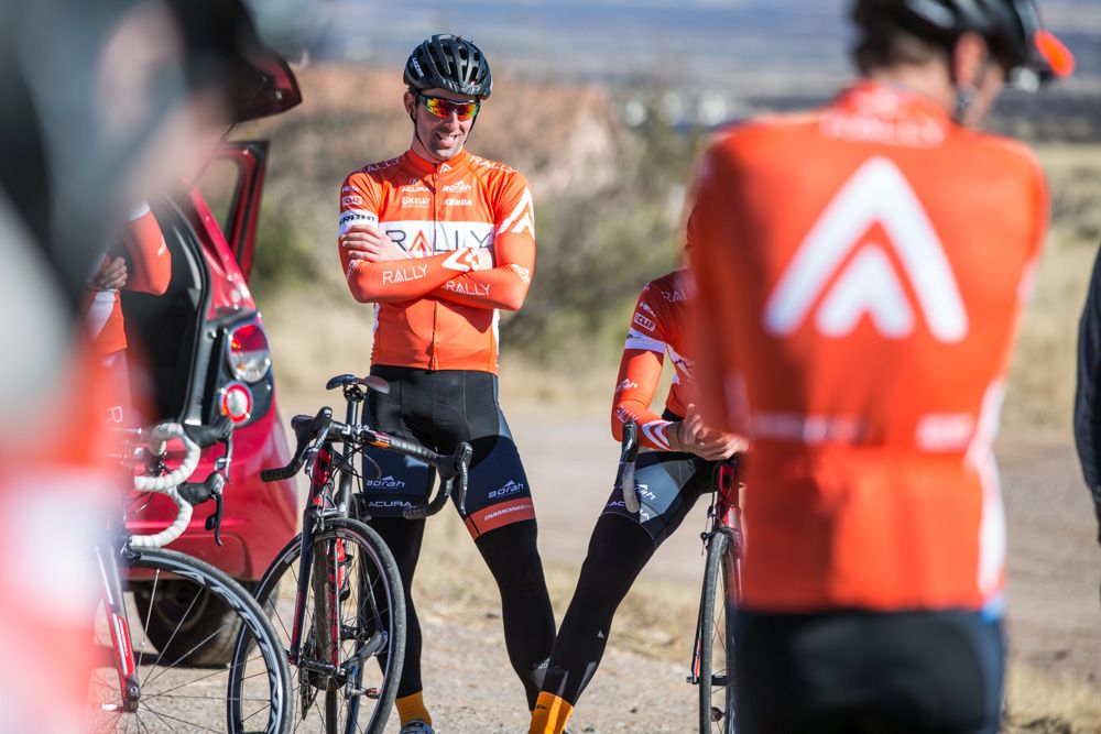 Eric Young waits for a ride during a recent training camp in Arizona.