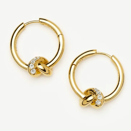 Lucy Pave knot earrings