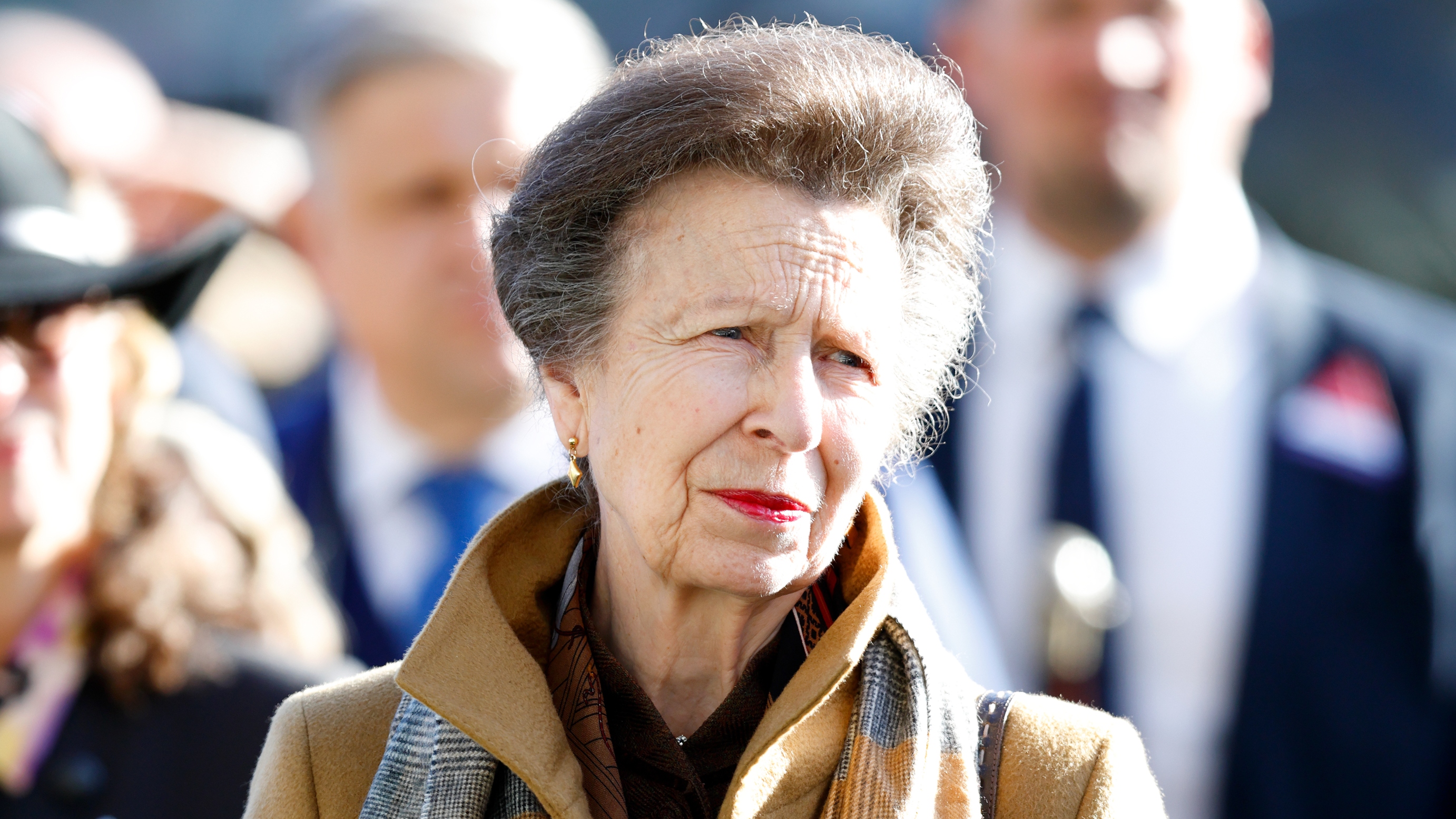 Princess Anne, Princess Royal attends QIPCO British Champions Day at Ascot Racecourse on October 19, 2024