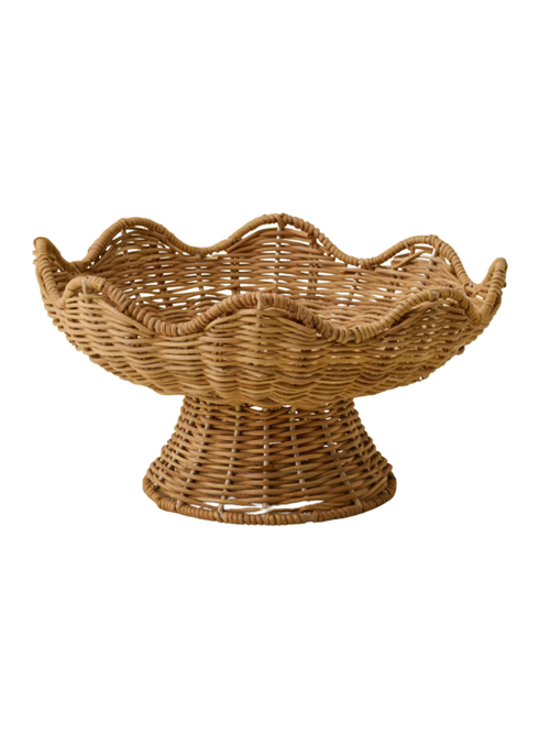 Rattan Scallop Bowl