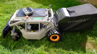 Mowrator S1 2WD lawnmower photographed on green grass.