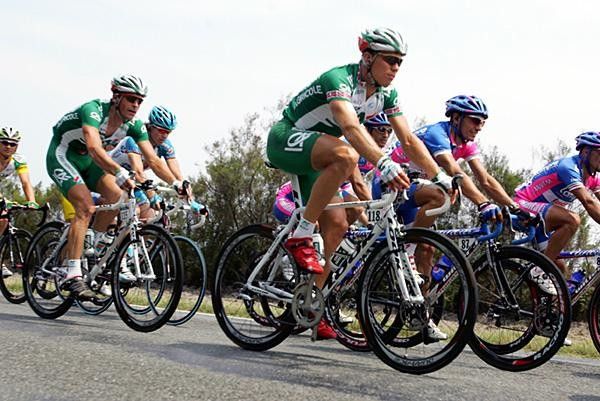 Thor Hushovd (Credit Agricole) comes through in the group.